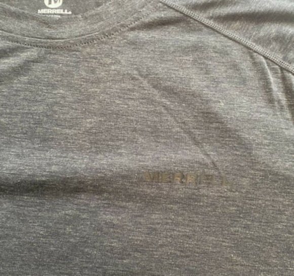 Merrell Men’s Performance T-Shirt Select Wick Quick Dry Crew Neck Gray L - Picture 6 of 7